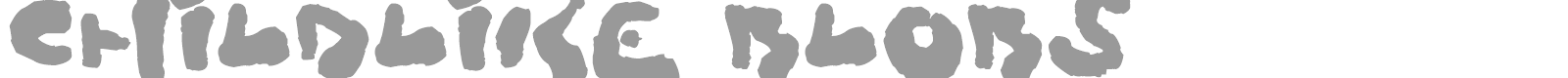 Childlike Blobs font preview